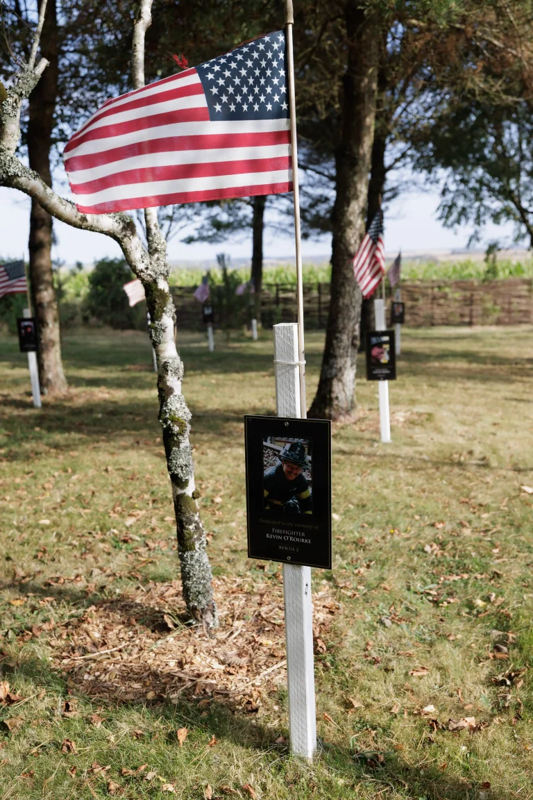 Photo of Kevin O’Rourke's tree in Ringfinnan Garden of Remembrance