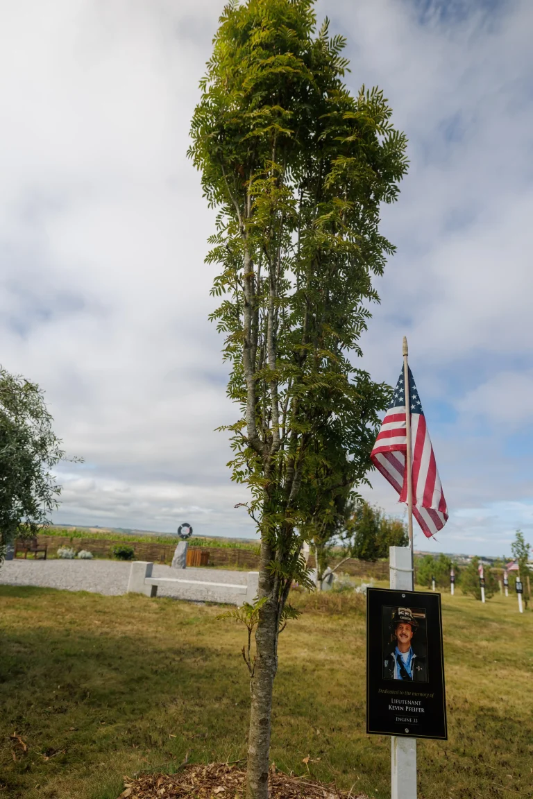 Photo of Kevin Pfeifer's tree in Ringfinnan Garden of Remembrance