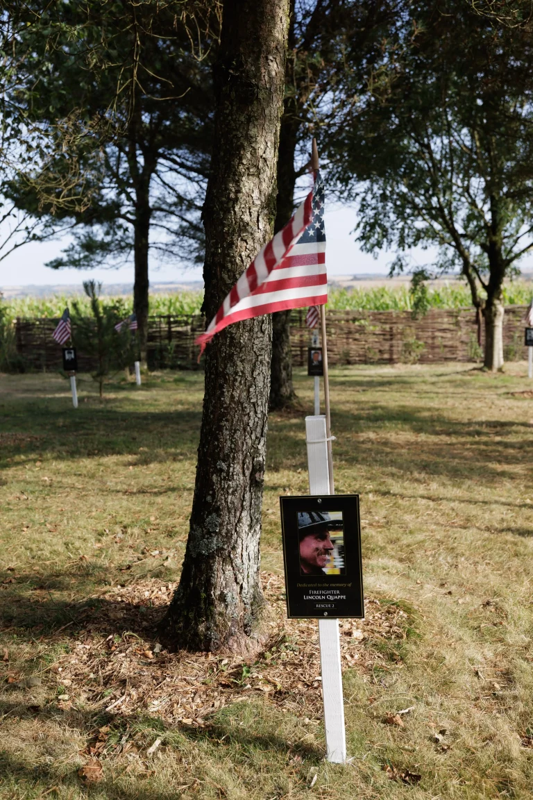 Photo of Lincoln Quappe's tree in Ringfinnan Garden of Remembrance