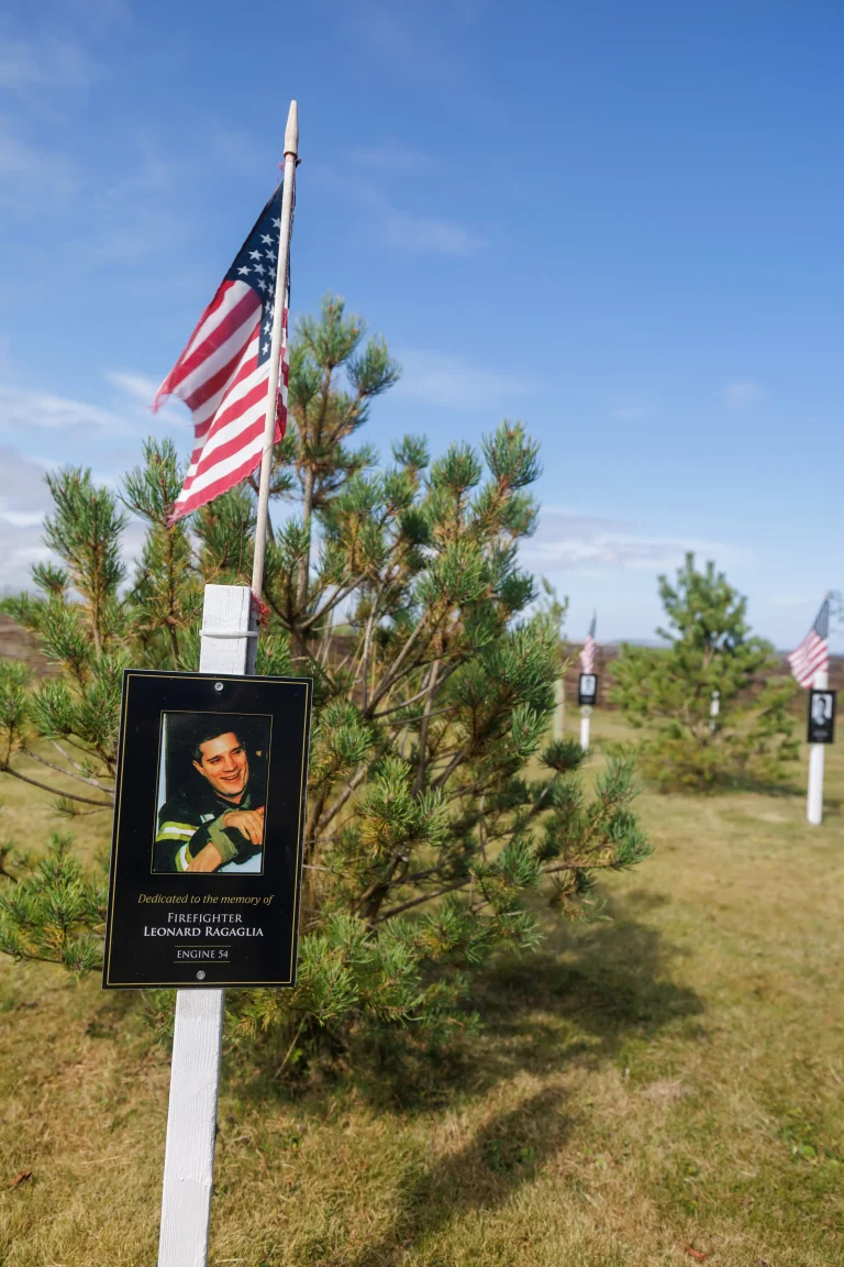 Photo of Leonard Ragaglia's tree in Ringfinnan Garden of Remembrance