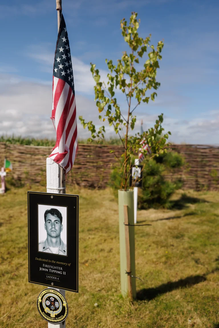 Photo of John Tipping II's tree in Ringfinnan Garden of Remembrance